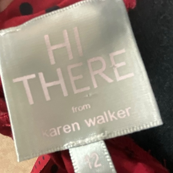 Anthropologie Hey There By Karen Walker Pleated Polka Dot Midi Skirt - Picture 8 of 9